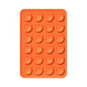 Support Ventouse Silicone Universel pour Smartphone Orange