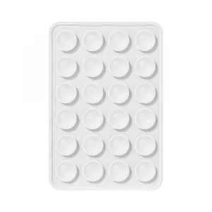 Support Ventouse Silicone Universel pour Smartphone Blanc